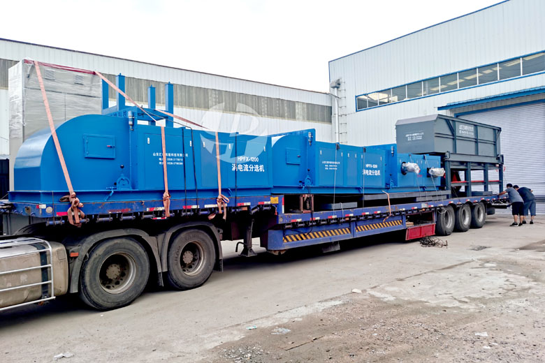 破碎铝分选成套设备发货现场