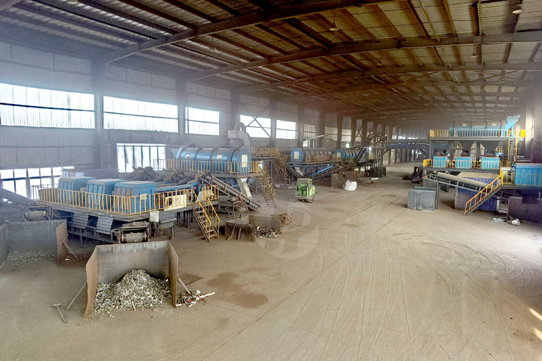 湖北荆州成套破碎铝使用现场